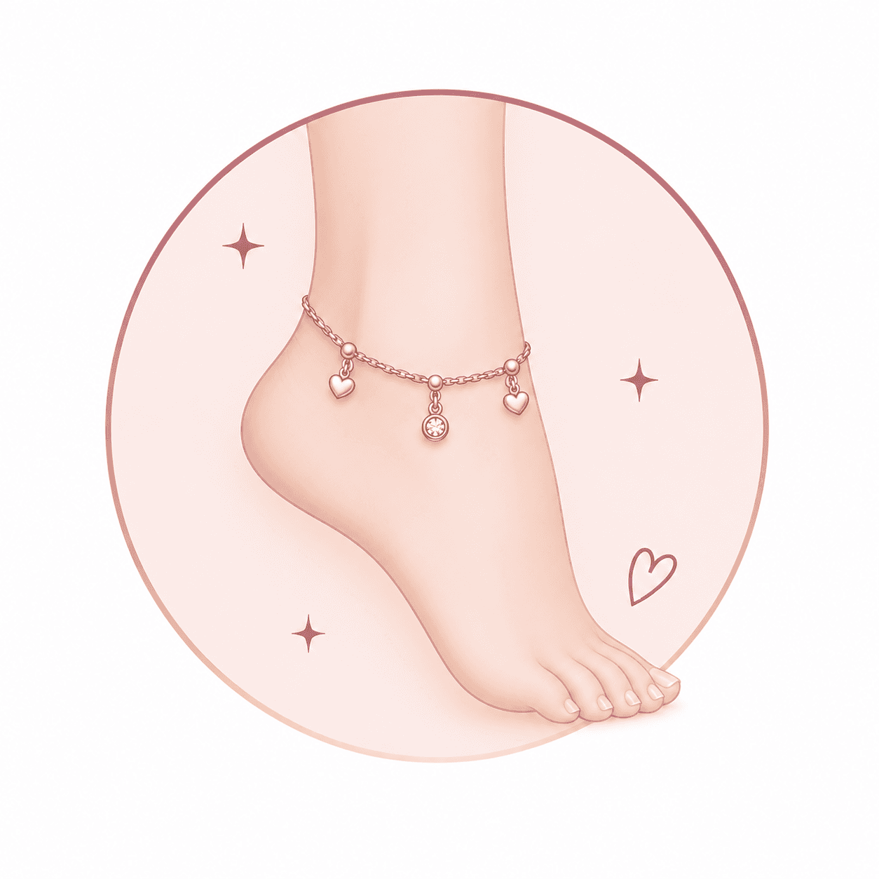 Anti-tarnish anklets fashion jewellery India